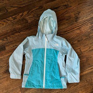 The Northface Dry vent Rain Jacket - Light Blue XXS Size 5